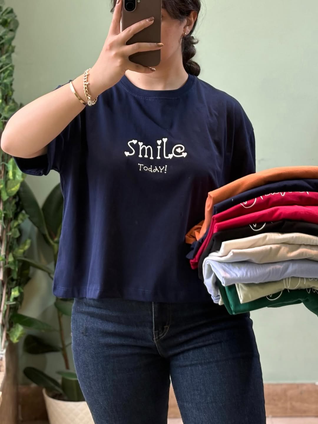 کراپ تیشرت لانگ باکسی